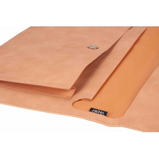 TECZKA A4 Z KIESZONKĄ NUBUK BEŻOWA, Teczki kopertowe, Organizacja dokument&oacute;w