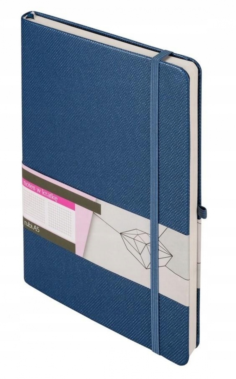 NOTES A5 RUBI KRATKA NIEBIESKI, Notesy szkolne, Zeszyty i bloki