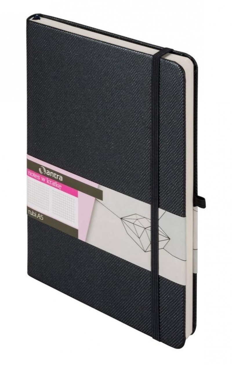 NOTES A5 RUBI KRATKA GRAFITOWY, Notesy szkolne, Zeszyty i bloki