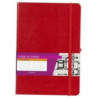 NOTES A4 FORMALIZM KRATKA CZERWONY, Notesy szkolne, Zeszyty i bloki