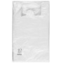 Plastic bag SARANTIS, basic, HDPE 25/6/45 cm, 11 mikrons., 180 pcs, white