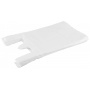 Plastic bag SARANTIS, basic, HDPE 25/6/45 cm, 11 mikrons., 180 pcs, white