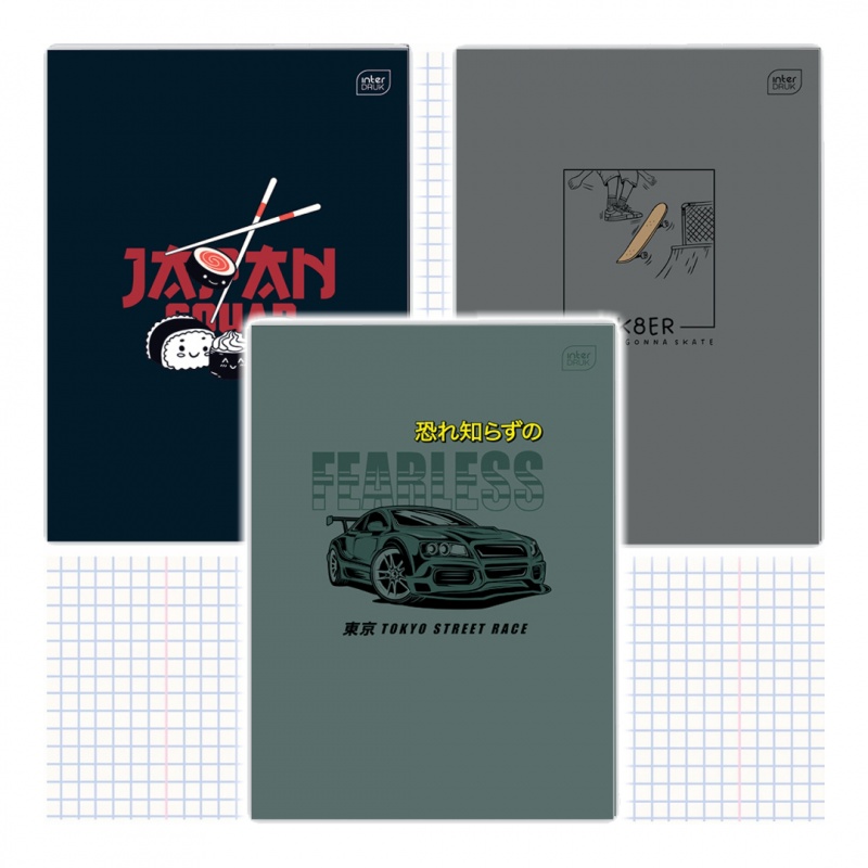 ZESZYT A4 32K.KRATKA UV BOYS, Zeszyty, Zeszyty i bloki