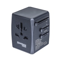 Travel adapter DONAU TRAVEL 904, black