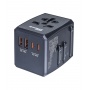 Travel adapter DONAU TRAVEL 904, black
