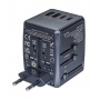 Travel adapter DONAU TRAVEL 904, black