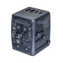 Travel adapter DONAU TRAVEL 904, black
