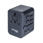 Travel adapter DONAU TRAVEL 521, black