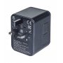 Travel adapter DONAU TRAVEL 521, black