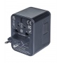 Travel adapter DONAU TRAVEL 521, black