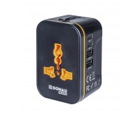 Travel adapter DONAU TRAVEL 205, black