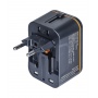 Travel adapter DONAU TRAVEL 205, black