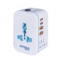 Travel adapter DONAU TRAVEL 205, white