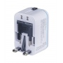 Travel adapter DONAU TRAVEL 205, white