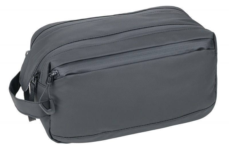 Kosmetyczka TROIKA Black Washbag2, wodoodporna, czarna, Ekskluzywne, Gadżety
