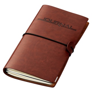 Notatnik TROIKA Travel Journal, brązowy, Notatniki, Zeszyty i bloki