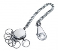 Brelok TROIKA Patent Chain, z łańcuszkiem, na 6 kluczy, matowy, Ekskluzywne, Gadżety