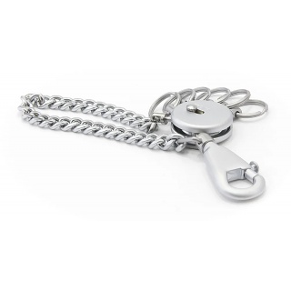 Brelok TROIKA Patent Chain, z łańcuszkiem, na 6 kluczy, matowy, Ekskluzywne, Gadżety