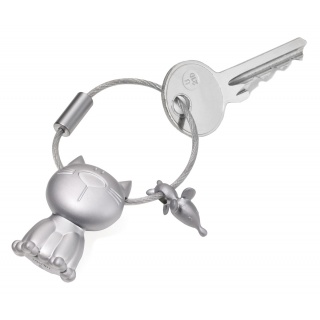 Brelok TROIKA Katz + Maus, 2 charmsy, metal, Ekskluzywne, Gadżety