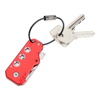 Brelok TROIKA Keytool, 11 funkcji, czerwony, Ekskluzywne, Gadżety