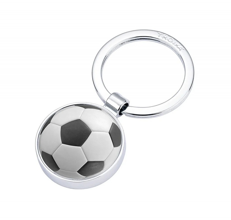 Brelok TROIKA Soccer, chromowany, Ekskluzywne, Gadżety