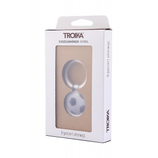 Brelok TROIKA Soccer, chromowany, Ekskluzywne, Gadżety