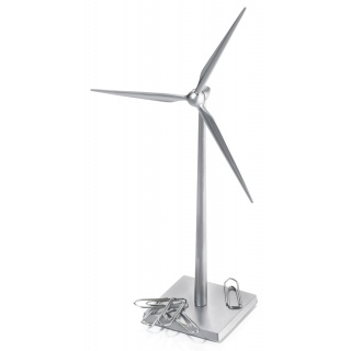 Przybornik na biurko TROIKA Fresh Wind, wiatrak, stalowy, Ekskluzywne, Gadżety
