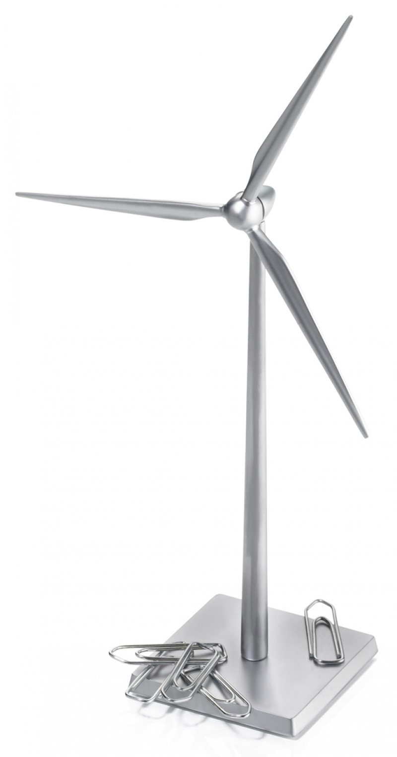 Przybornik na biurko TROIKA Fresh Wind, wiatrak, stalowy, Ekskluzywne, Gadżety