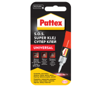 Klej uniwersalny SUPER PATTEX S.O.S., Ocean, 3g, transparentny, Kleje, Drobne akcesoria biurowe