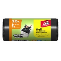 Garbage bags JAN NIEZBĘDNY HD Easy-Pack, 20l, 40pcs, black