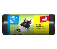 Garbage bags JAN NIEZBĘDNY HD Easy-Pack, 35l, 30pcs, black