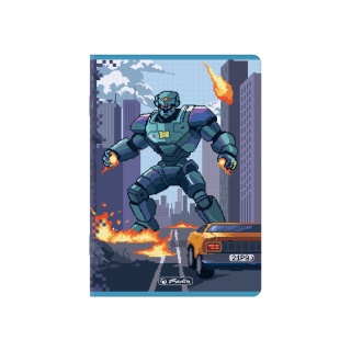 ZESZYT HER PREMIUM PIXEL FUN A5 32K.KRATKA /10/, Zeszyty, Zeszyty i bloki