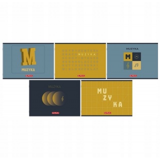 ZESZYT HER MIX MUZYKA A5 16K.5 LINII, Zeszyty, Zeszyty i bloki