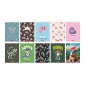 ZESZYT HER MIX A5 32K.GŁADKI /10/, Zeszyty, Zeszyty i bloki