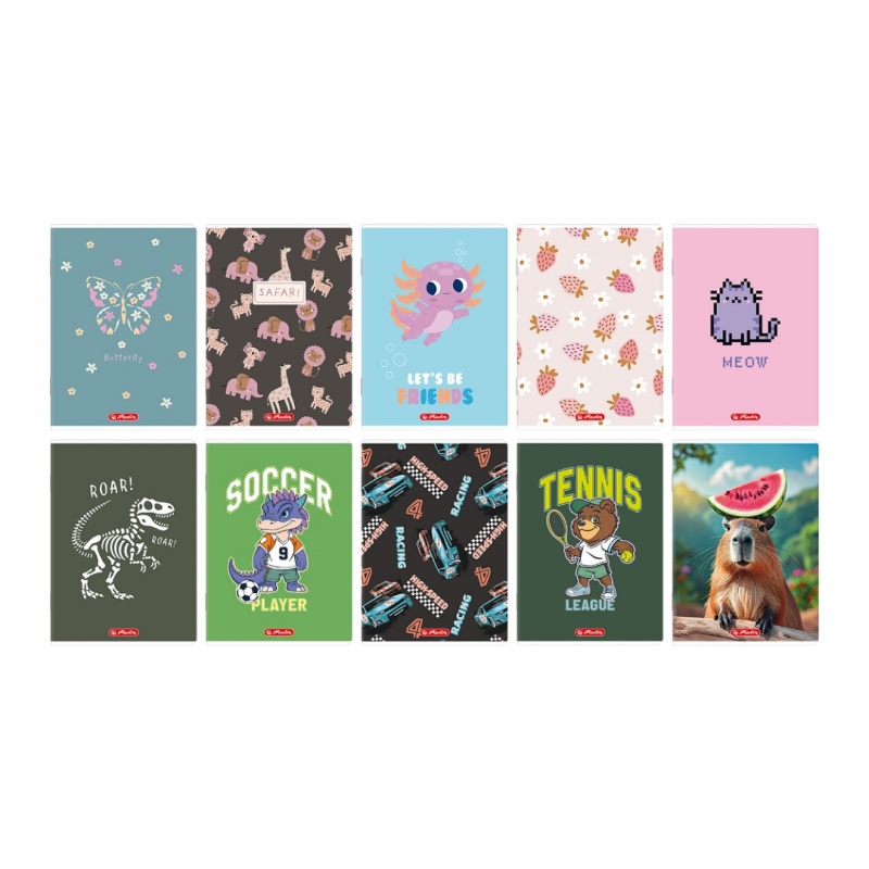 ZESZYT HER MIX A5 32K.GŁADKI /10/, Zeszyty, Zeszyty i bloki