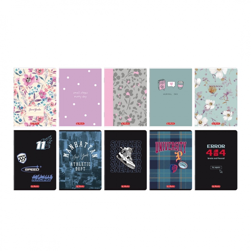 ZESZYT HER MIX 1 A5 60K.KRATKA /10/, Zeszyty, Zeszyty i bloki