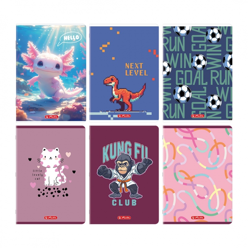 ZESZYT HER MIX A4 32K.KRATKA /10/, Zeszyty, Zeszyty i bloki