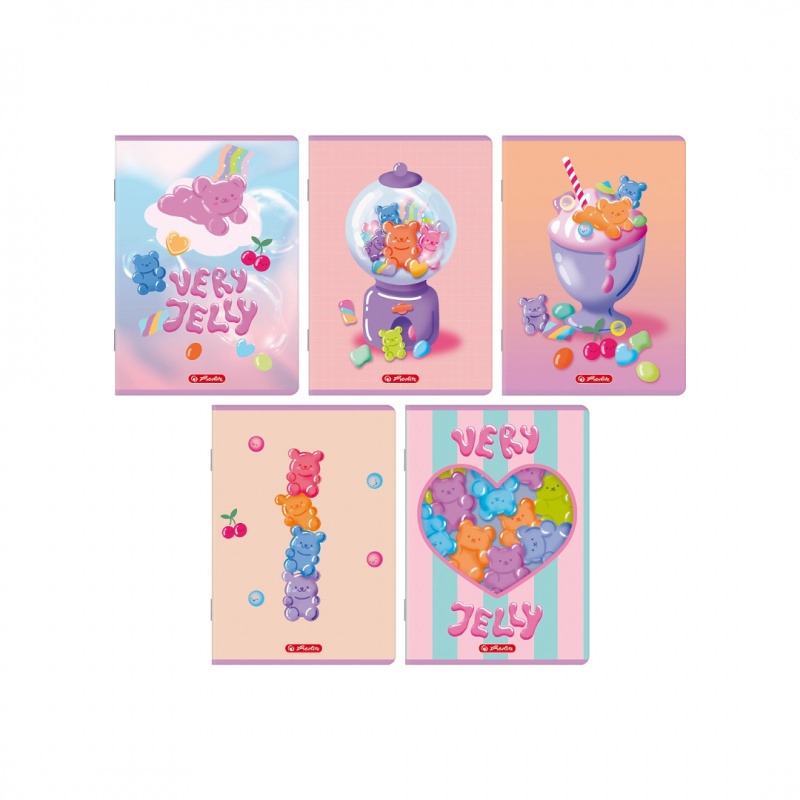 ZESZYT HER JELLY A5 16K.KRATKA /20/, Zeszyty, Zeszyty i bloki