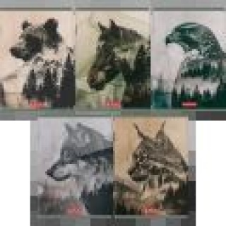 ZESZYT HER WILD A5 60K.KRATKA /10/, Zeszyty, Zeszyty i bloki