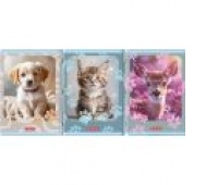 ZESZYT HER ANIMALS A4 32K.KRATKA /10/, Zeszyty, Zeszyty i bloki