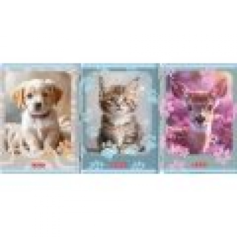 ZESZYT HER ANIMALS A4 32K.KRATKA /10/, Zeszyty, Zeszyty i bloki