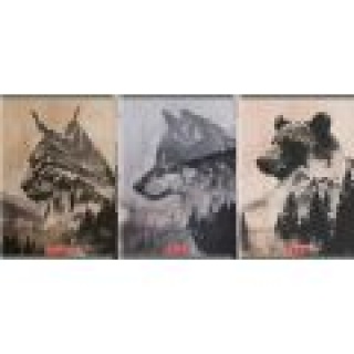 ZESZYT HER WILD A4 80K.KRATKA /5/, Zeszyty, Zeszyty i bloki