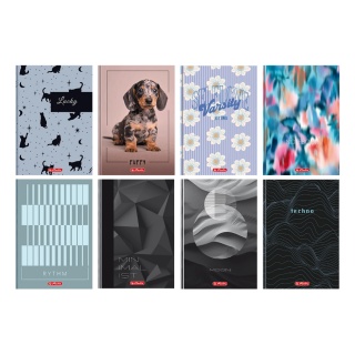 BRULION HER MIX A4 96K.LINIA, Bruliony, Zeszyty i bloki