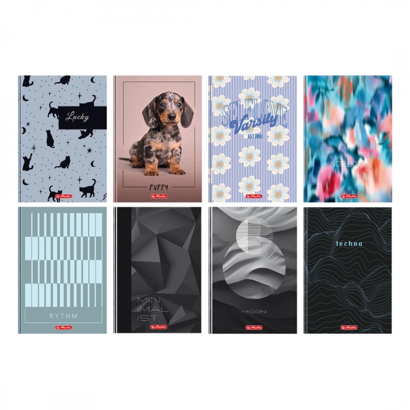 BRULION HER MIX A4 96K.LINIA, Bruliony, Zeszyty i bloki