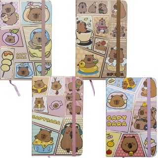 NOTES TW.OKŁ.KAPIBARA A6 PU 81361 CENTRUM, Notesy szkolne, Zeszyty i bloki