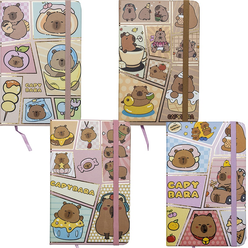 NOTES TW.OKŁ.KAPIBARA A6 PU 81361 CENTRUM, Notesy szkolne, Zeszyty i bloki