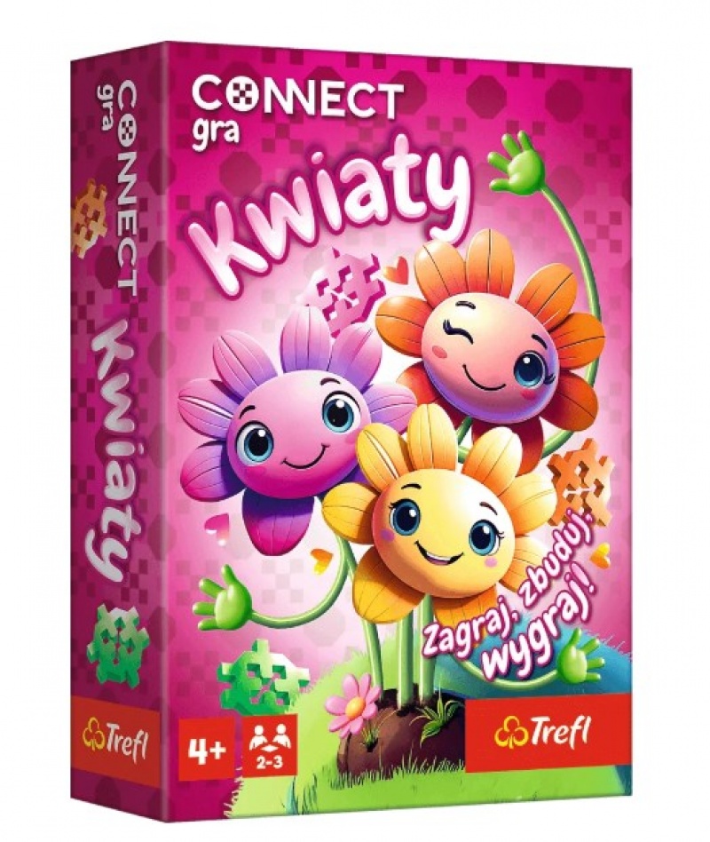 02887 "GRA - Connect Kwiaty" FSC Mix 70%, Edukacyjne, Gry