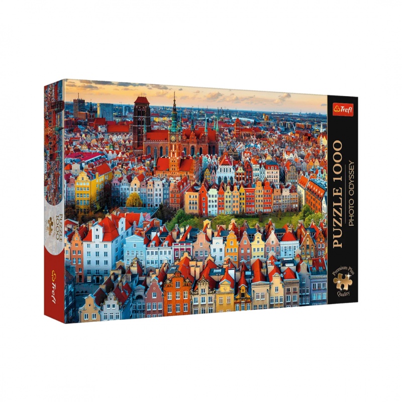 Puzzle - "1000 Premium Plus" - Widok na Gdańsk,..., 1000 element&oacute;w, Puzzle