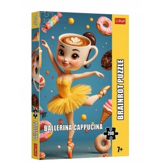 Puzzle 200 - BrainRots Ballerina Cappucina, 200 element&oacute;w, Puzzle