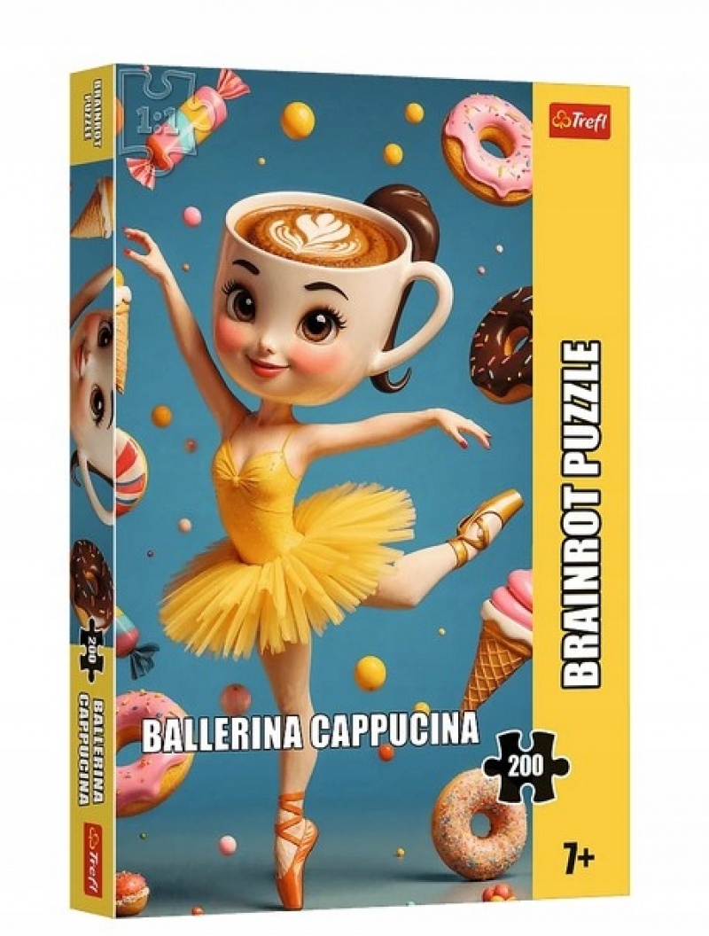 Puzzle 200 - BrainRots Ballerina Cappucina, 200 element&oacute;w, Puzzle
